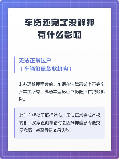 车贷还完10多年没解押?这车还能过户吗?