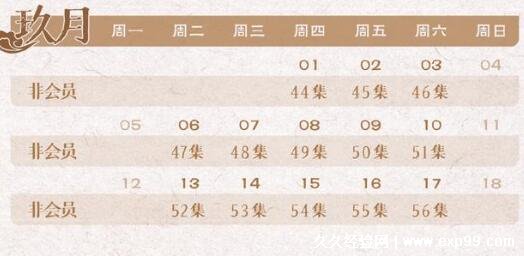 月升沧海追剧日历最新