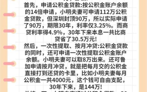 1万公积金可以贷款多少？看完这篇文章就懂了