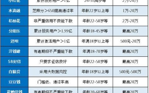 2024年还能下款的网贷平台有哪些？