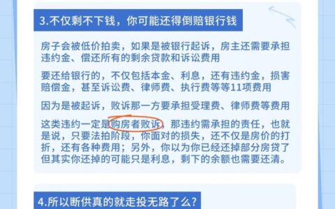 房贷断供3个月就悬了？银行起诉的真实时间线，别拿运气赌