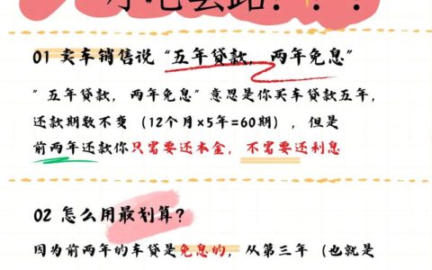 买车贷款算不明白？别被“低息”忽悠，这笔账你自己得会算